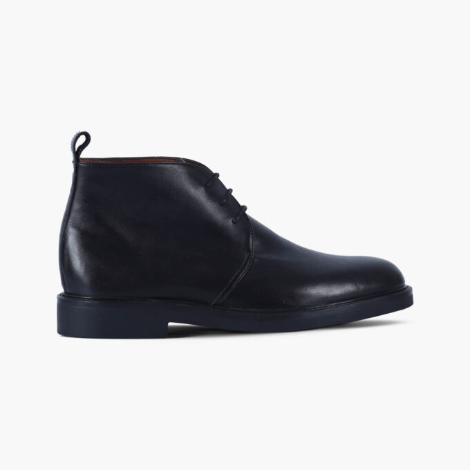 Men's Black Leather Chukka Boots