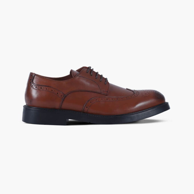 Men's Brown Leather Derbies Brogue