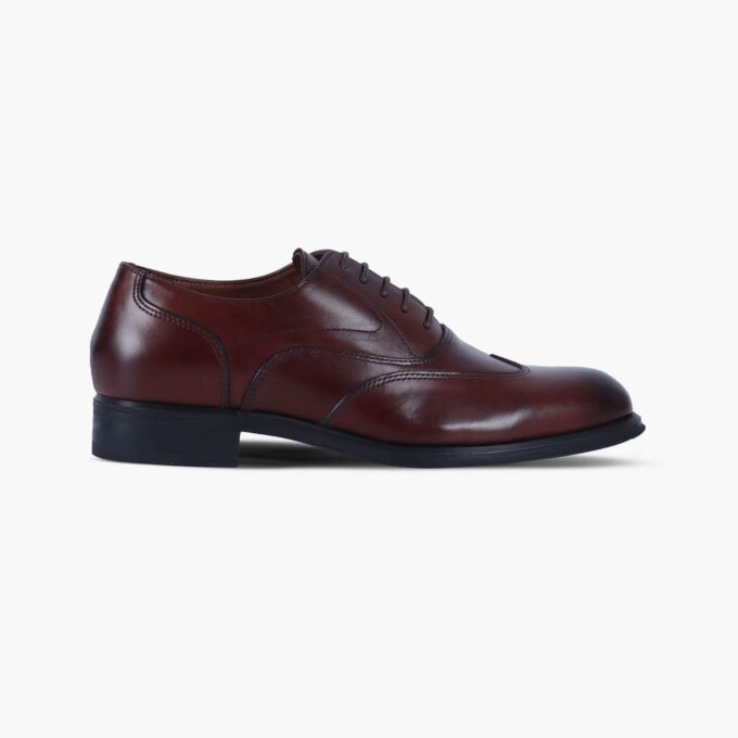 Men's Brown Leather Wingtip Richelieu