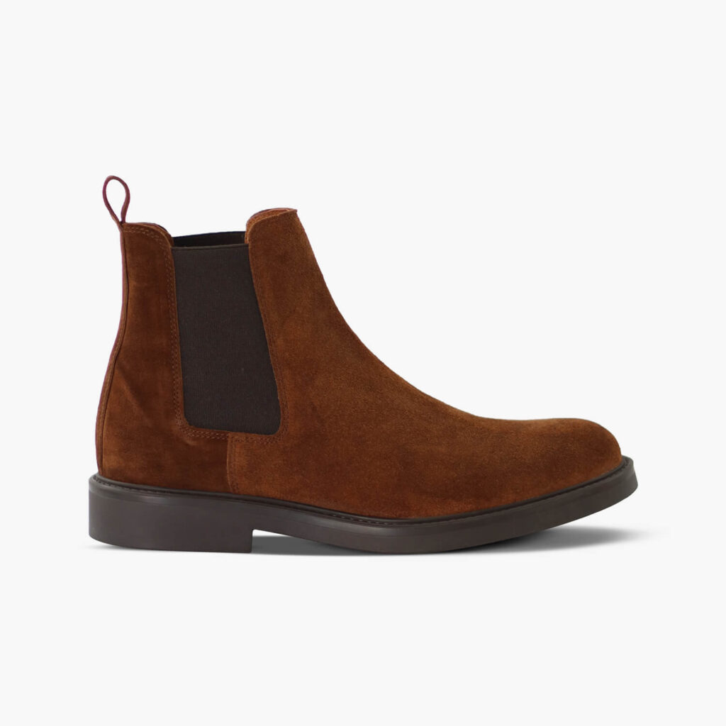 Men's Tobacco Brown Nubuck Ankle Boots main image 1