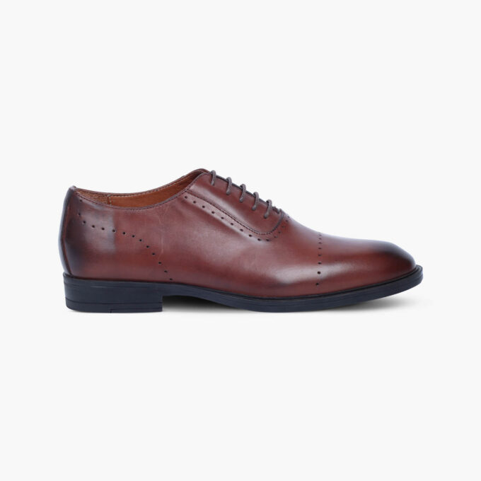 Men's Brown Leather Richelieu