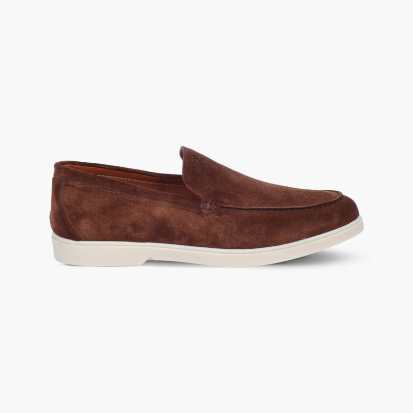 Men's Brown Suede Leather Loafers