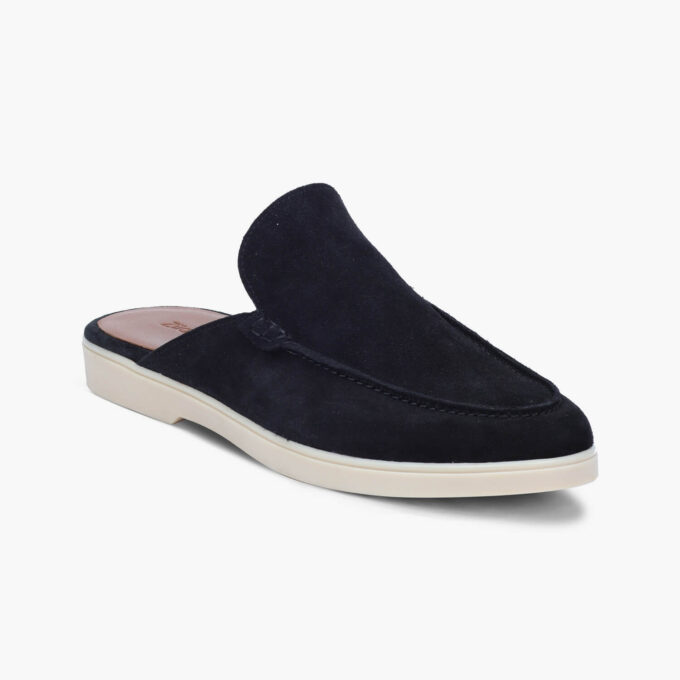 Men's Black Suede Leather Loafers