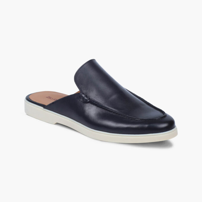 Men's Black Leather Loafers