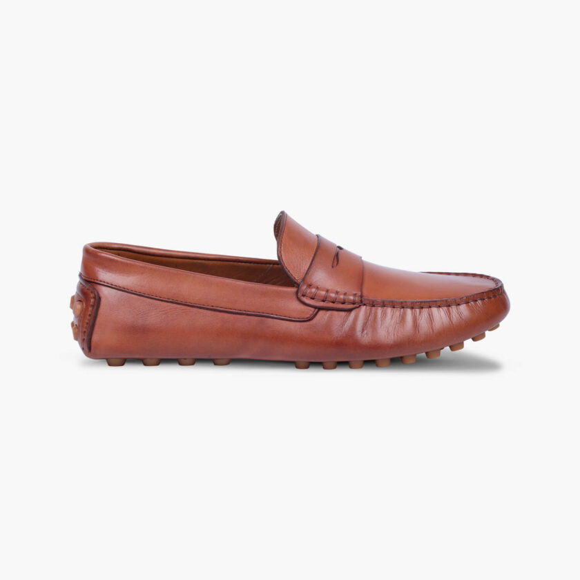 Men's Brown Leather Moccasins