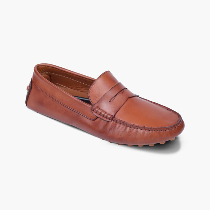 Men's Brown Leather Moccasins