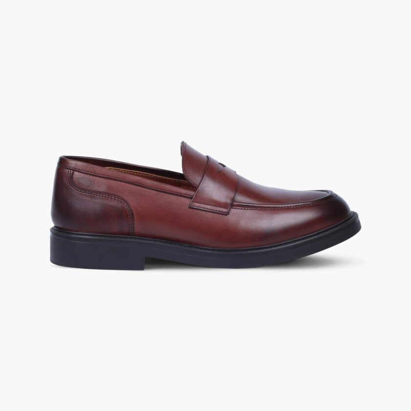 Men's Brown Leather Loafers