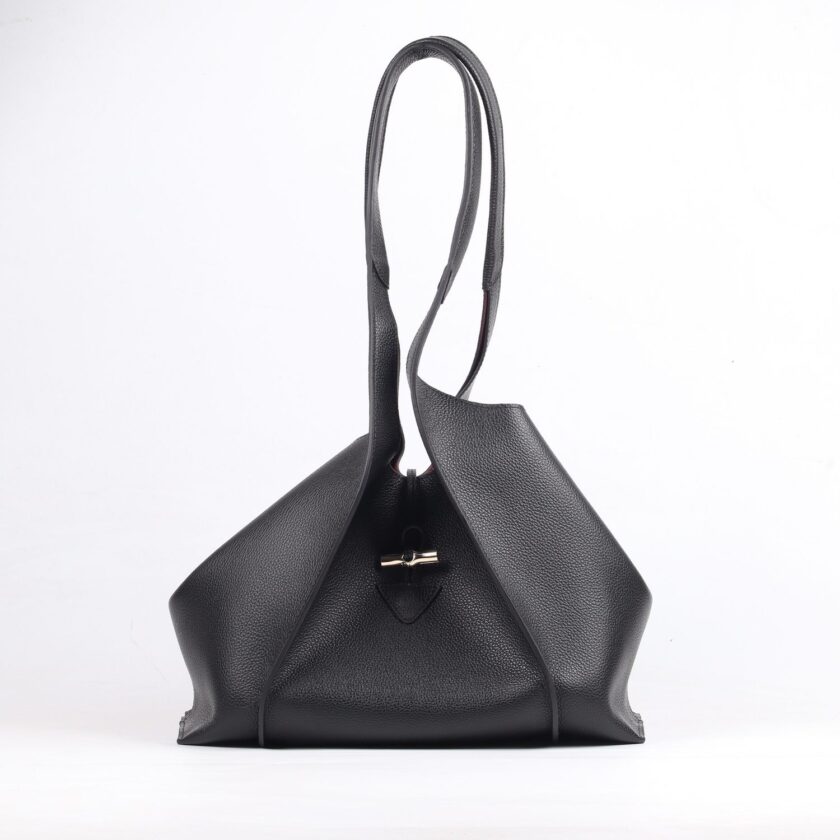 Camélia black leather