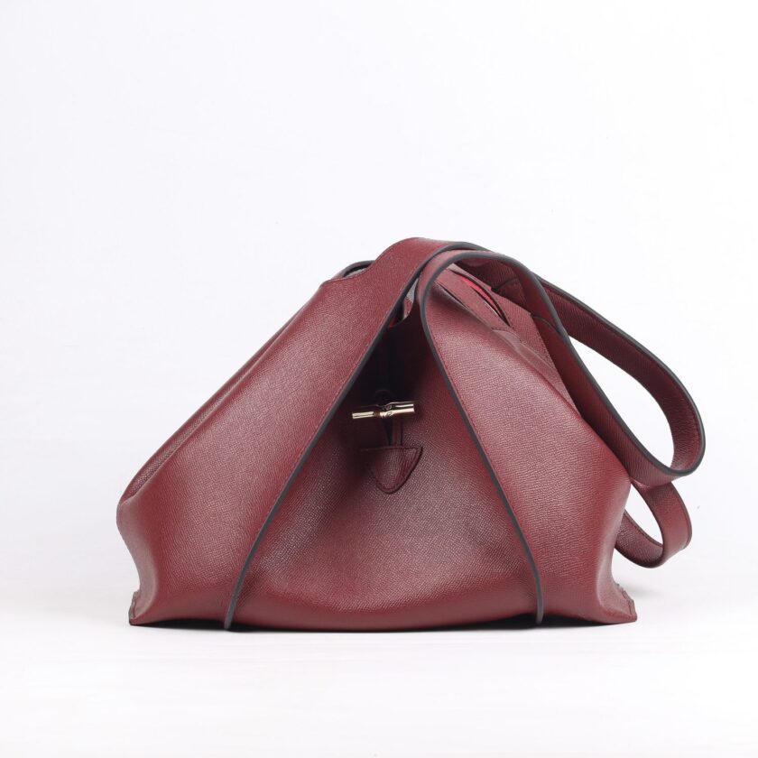 Camélia burgundy leather - Image 2