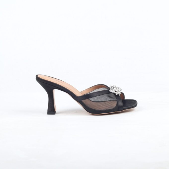 Daniella black satin