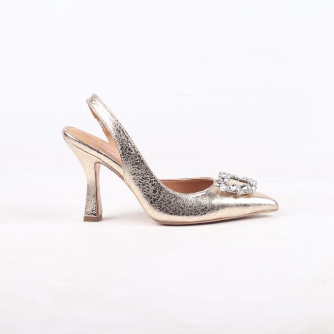 Ella gold leather