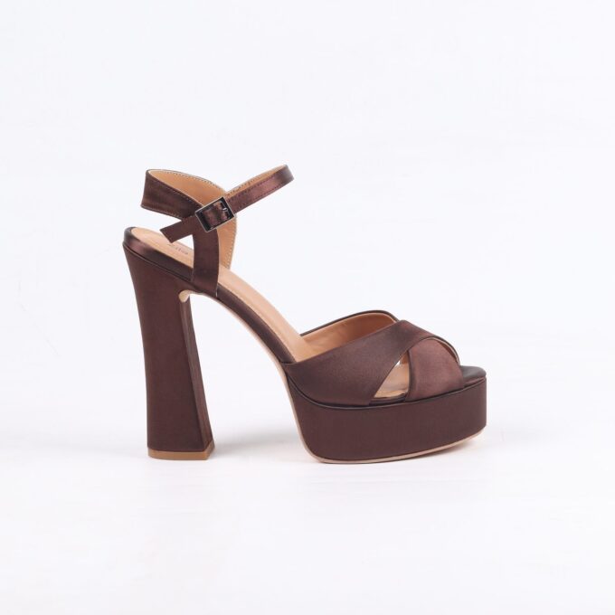 Maria brown satin