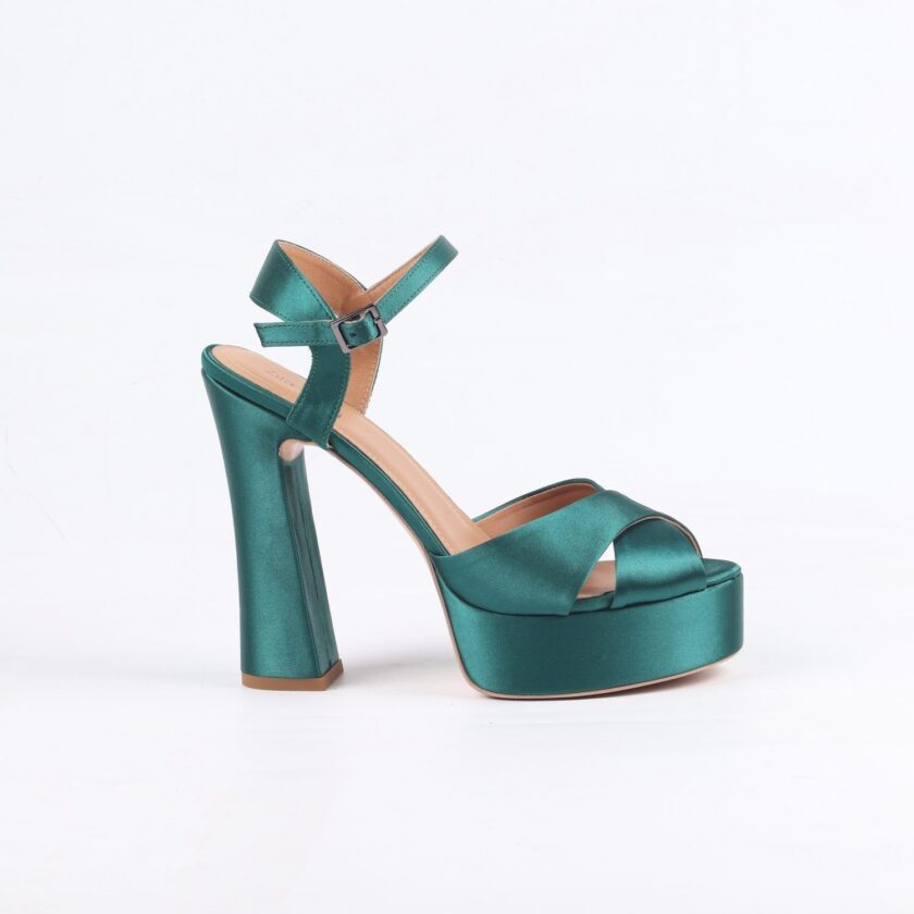 Maria green satin