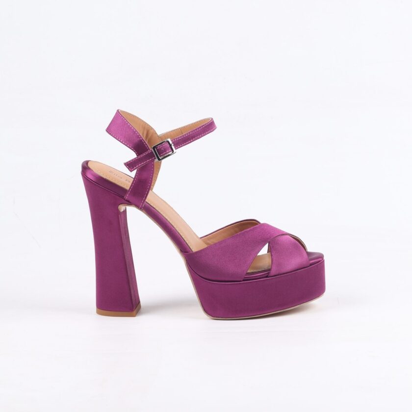 Maria purple satin