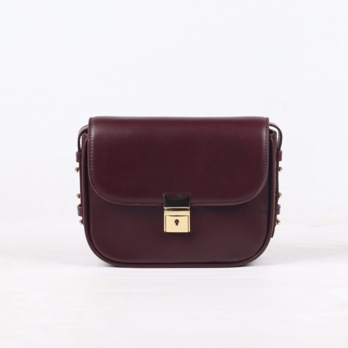 Simone Burgundy Leather