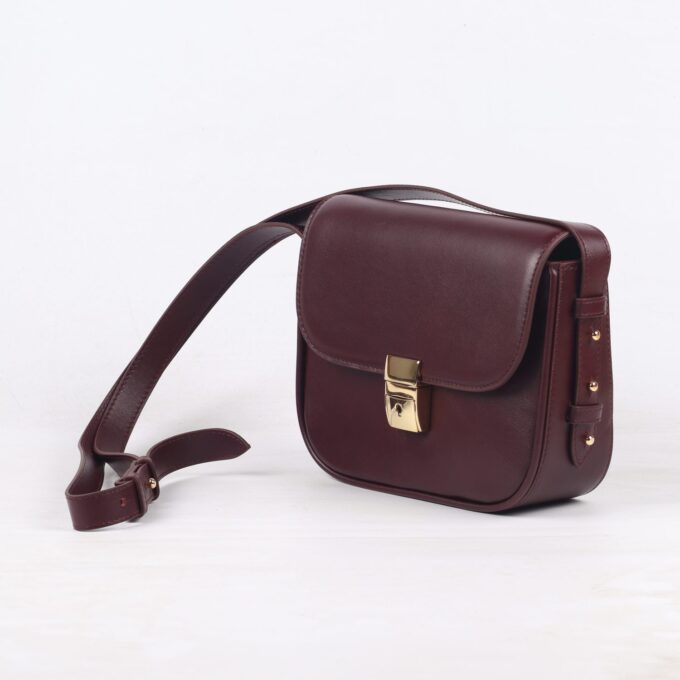 Simone Burgundy Leather