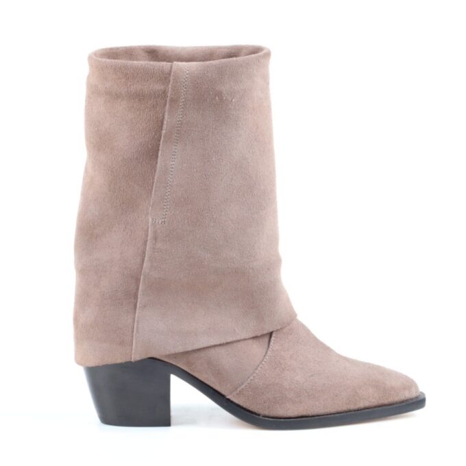 Elly taupe suede