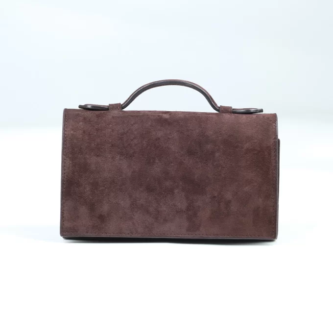 Grace Brown Suede Leather