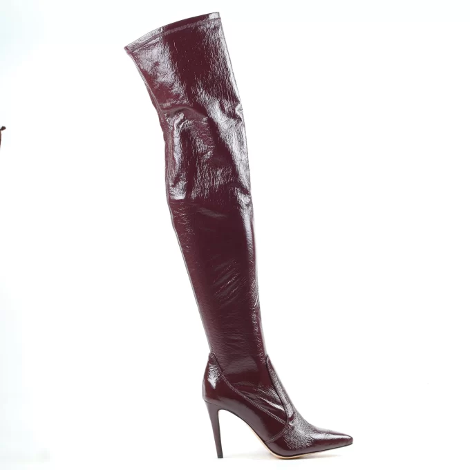 Emilie burgundy leather