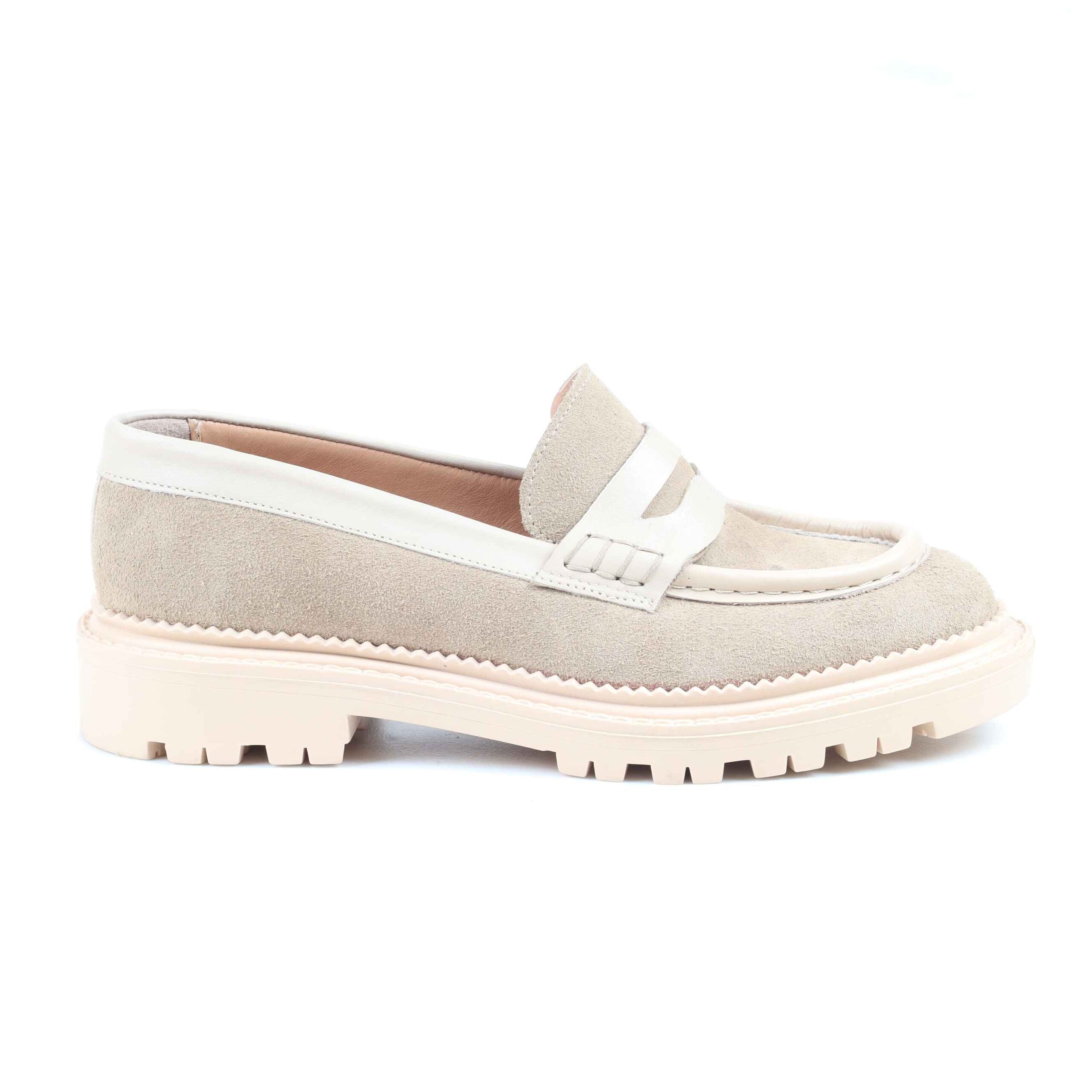 Styve creamy beige suede