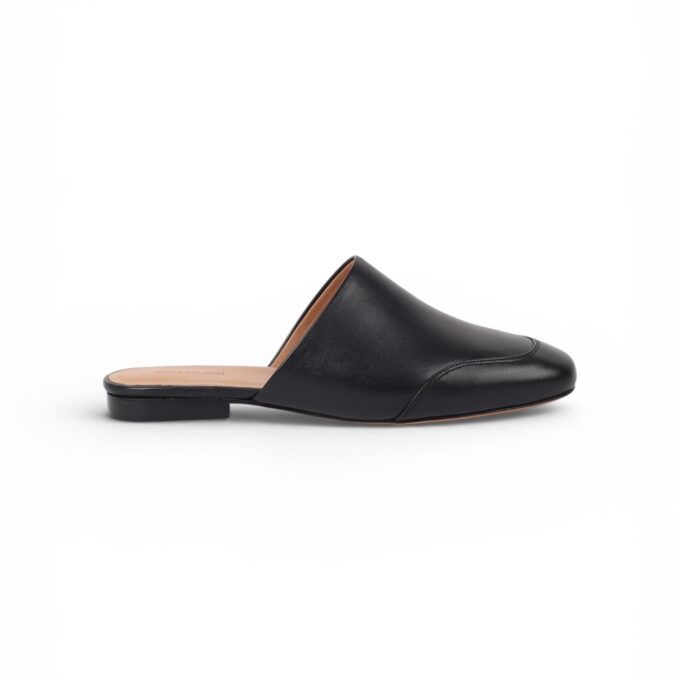 Enza Black Leather